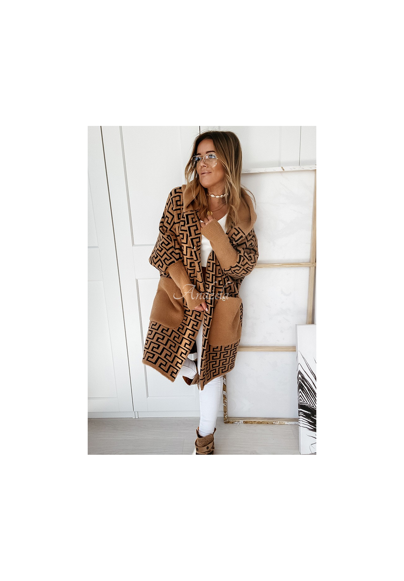 Pardesiu lung de alpaca Cocomore Viviano