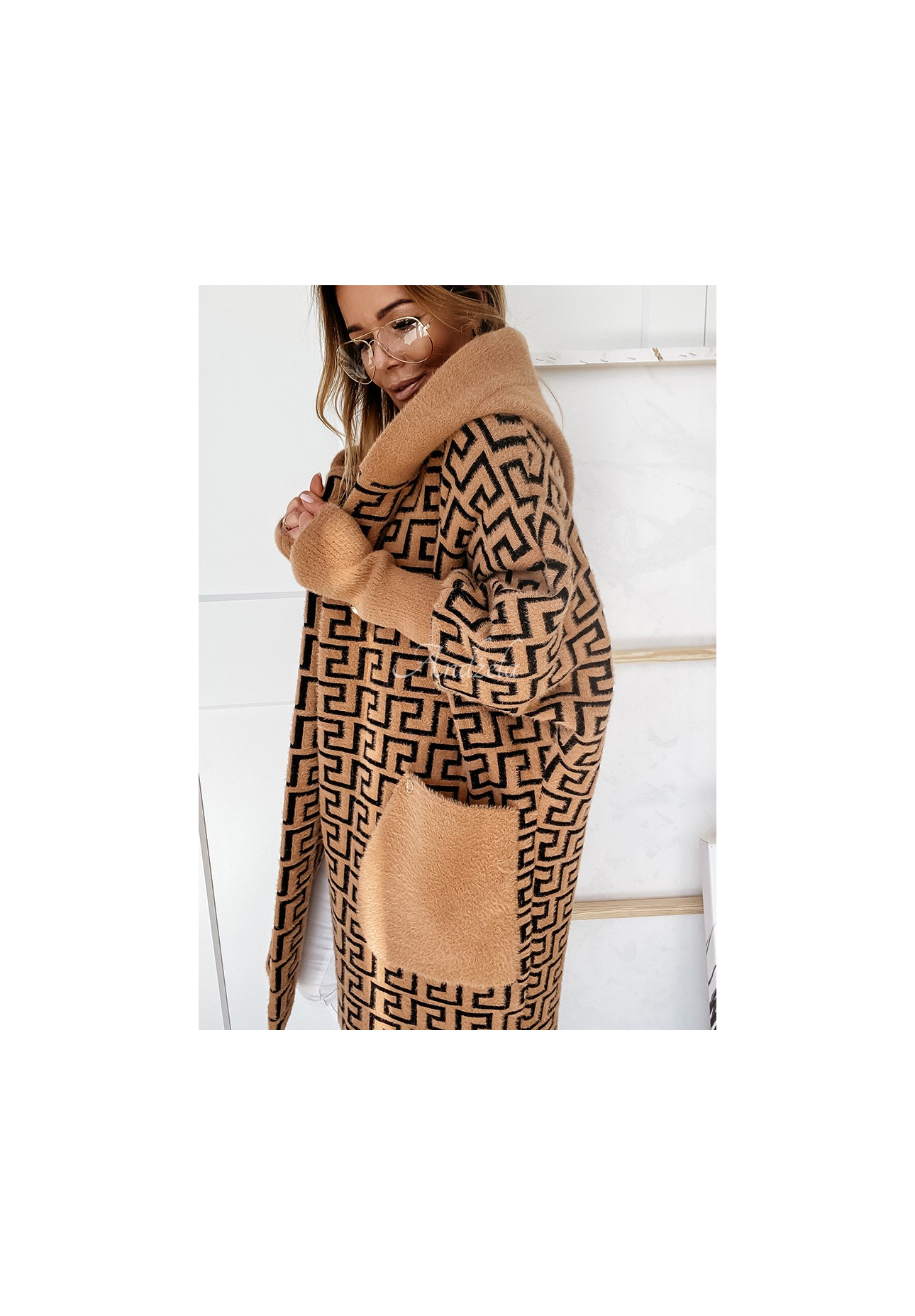 Pardesiu lung de alpaca Cocomore Viviano