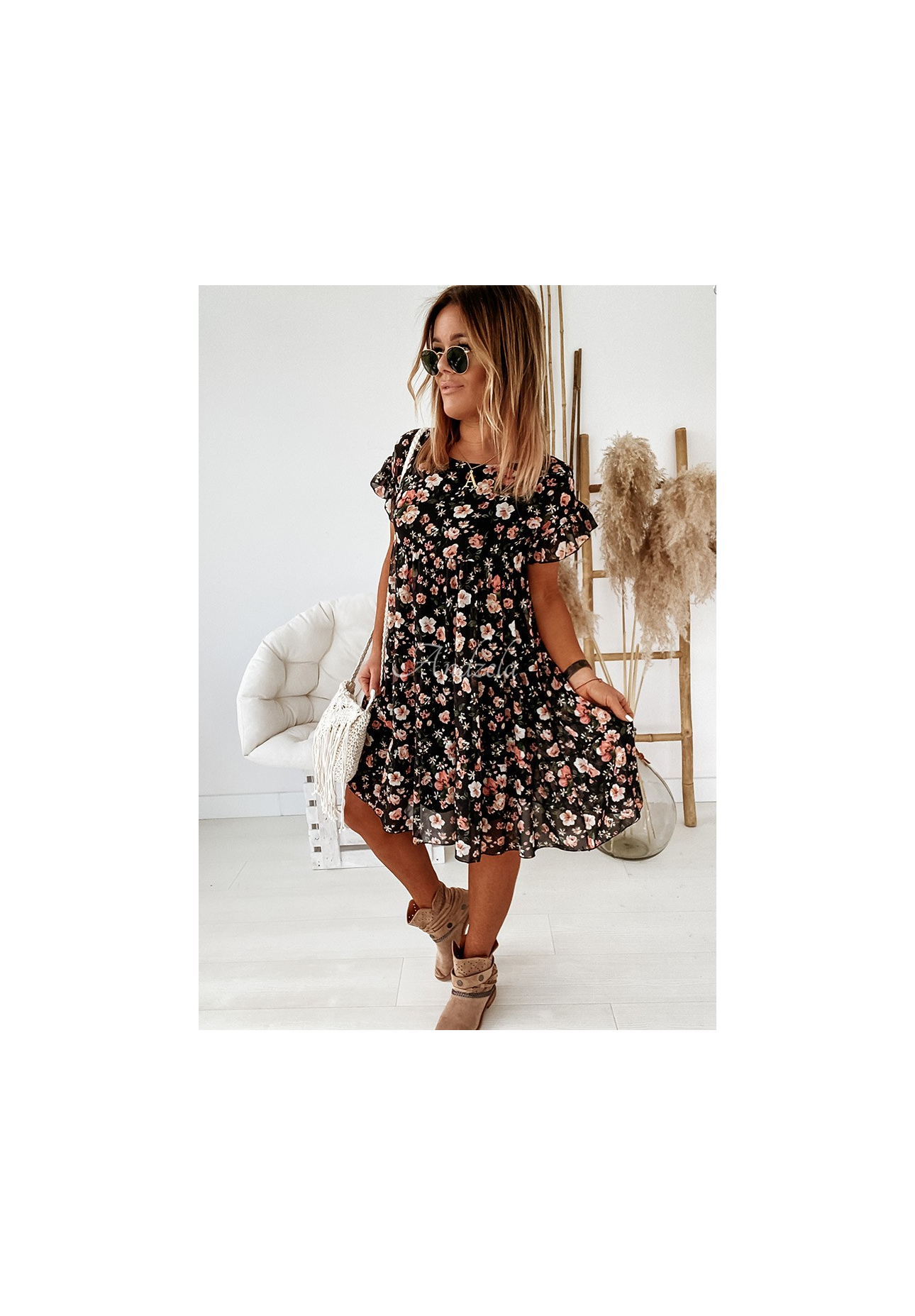 Rochie cu model floral Bellarose